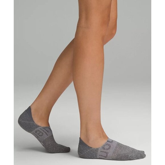 Women's Power Stride No-Show Socks w/ Active Grip (3 Pack) - White/Gray/Black - Picture 2 of 4